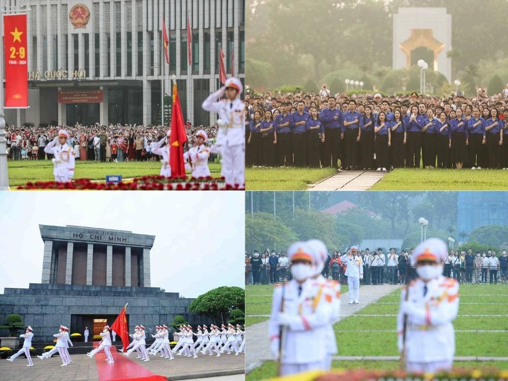 Lễ thượng cờ luôn để lại những cảm xúc thiêng liêng trong lòng người tham dự (Nguồn: Thông tấn xã Việt Nam)